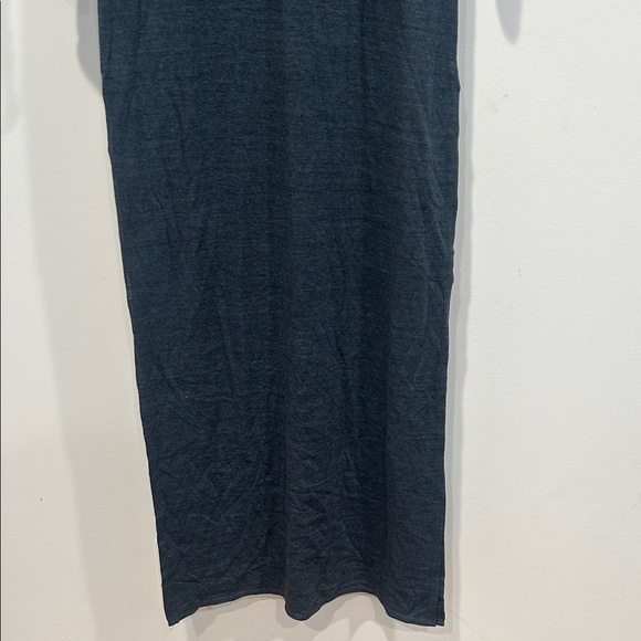 Chaser long sleeve open back V-Neck Maxi Dress triblend jersey medium - Picture 2 of 6